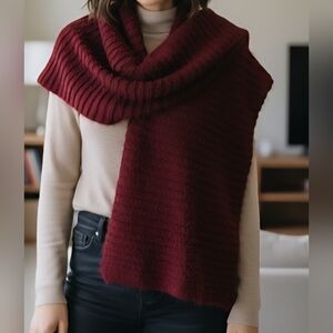 Time and Tru Maroon Scarf